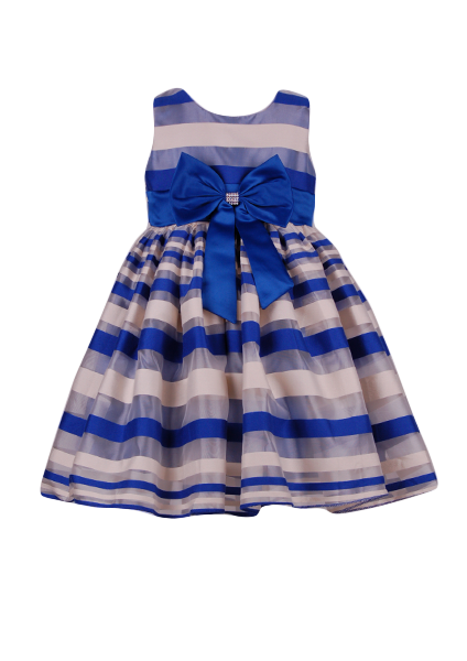 

Красивое детское полосатое платье 5 лет (110 см) 3094-blue синий цвет