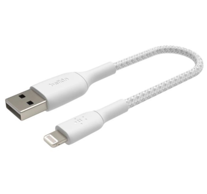 

Кабель Belkin USB-A - Lightning, BRAIDED, 0.15m, white