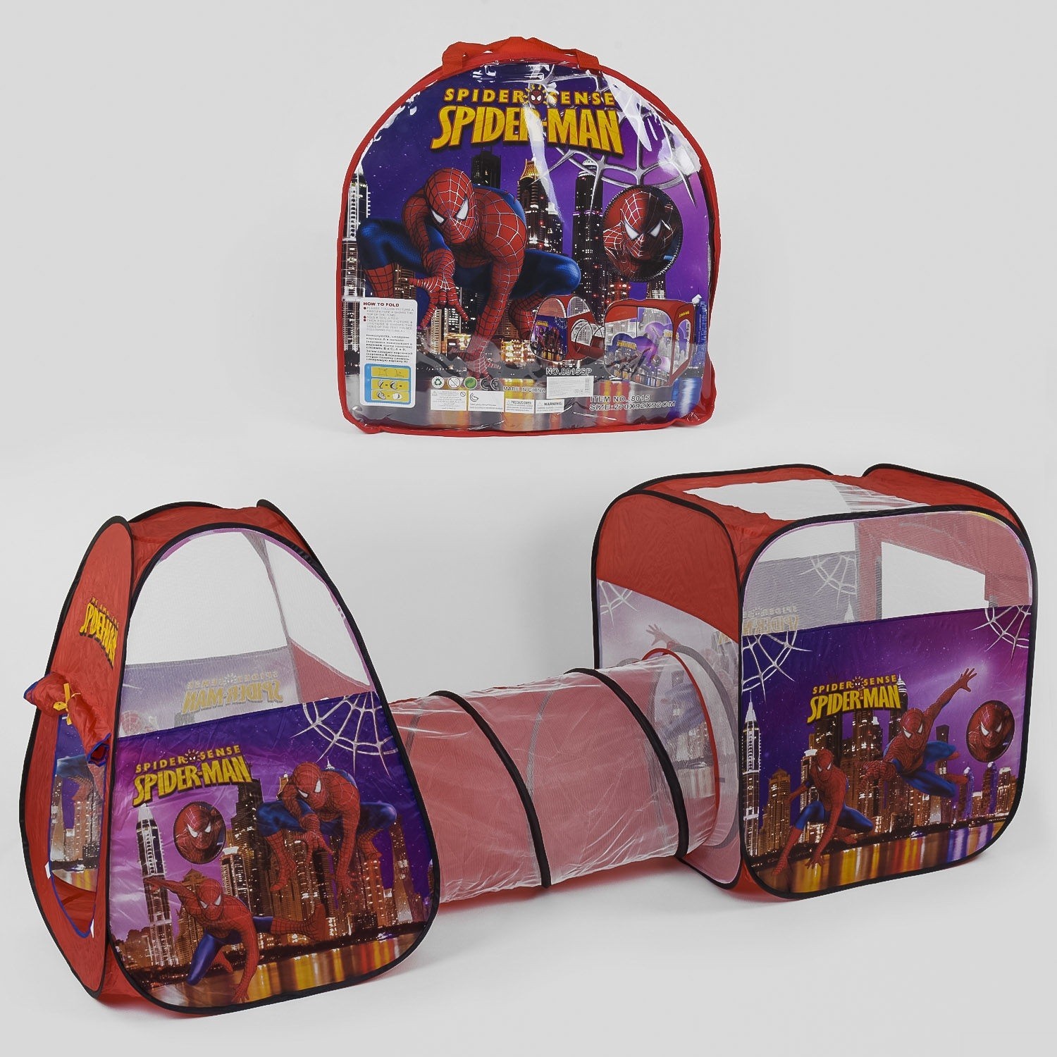 

Палатка детская с туннелем Star Toys Человек Паук Спайдермен (8015 SP)