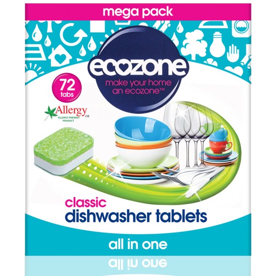 

Таблетки для посудомоечной машины классические, Ecozone, 72 шт