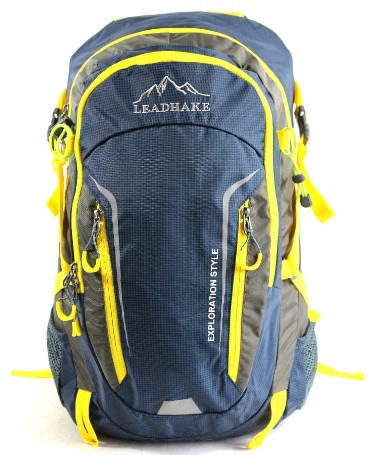 

Рюкзак туристический Leadhake 436 35л каркасный Синий с желтым с чехлом (01L43603)