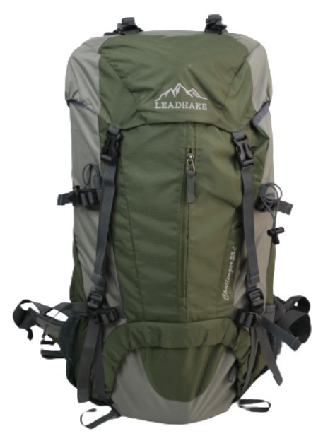 

Рюкзак туристический Leadhake 5212 55л каркасный Зеленый с чехлом (01L521201)