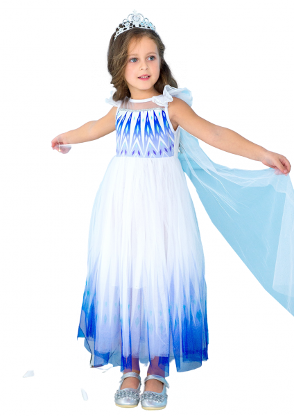 

Платье Снежной королевы-Эльзы 4 года (104 см) 3248-white белый цвет