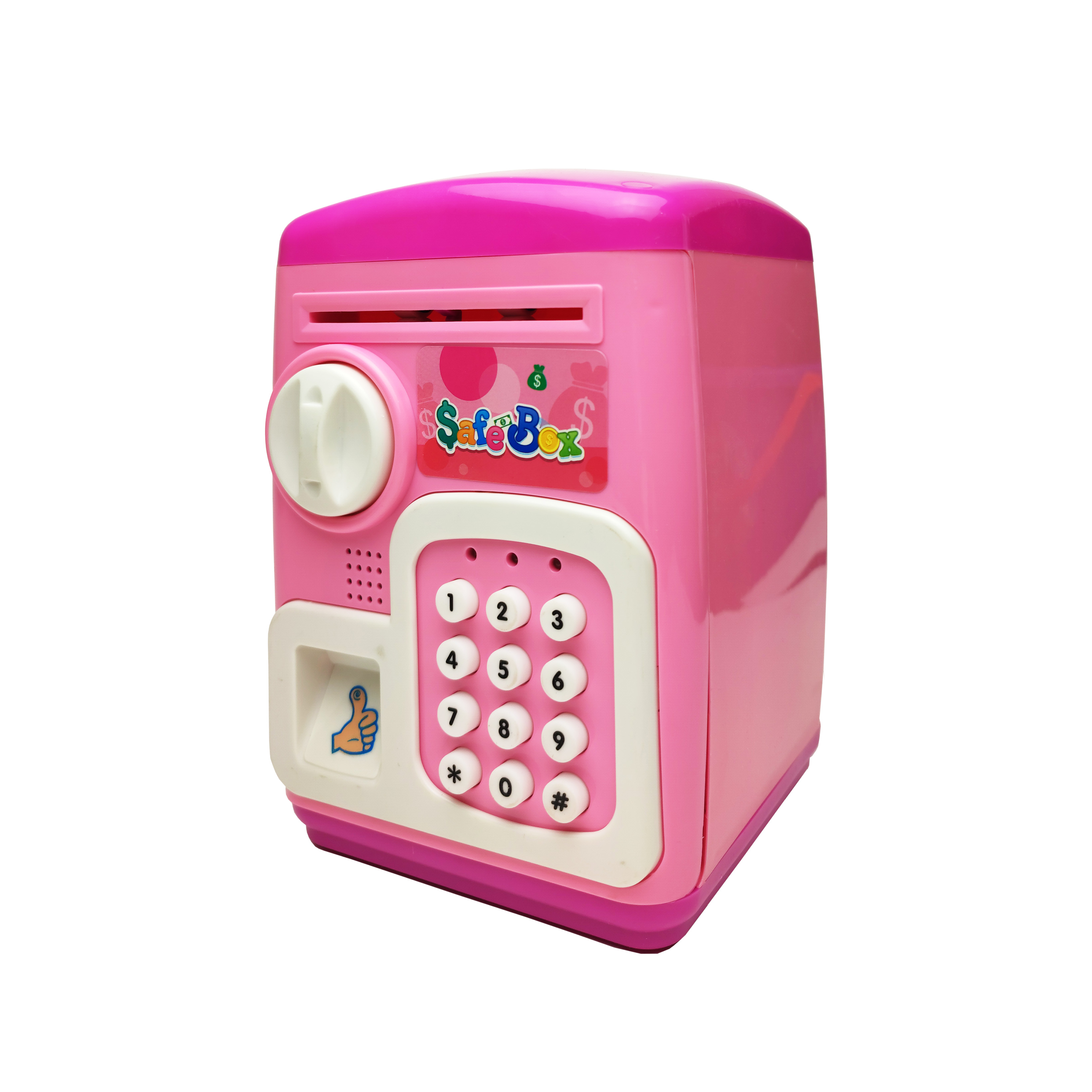 

Копилка Сейф с кодом Maxland, со звуком и световыми эффектами, Safebox, розовая