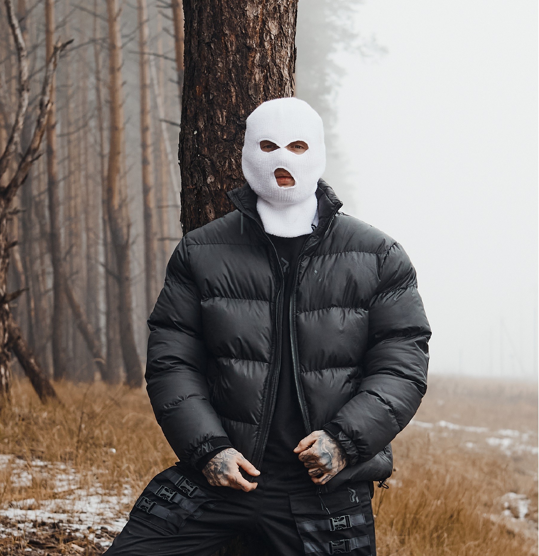 

Зимняя мужская куртка Пушка Огонь Homie черная XL