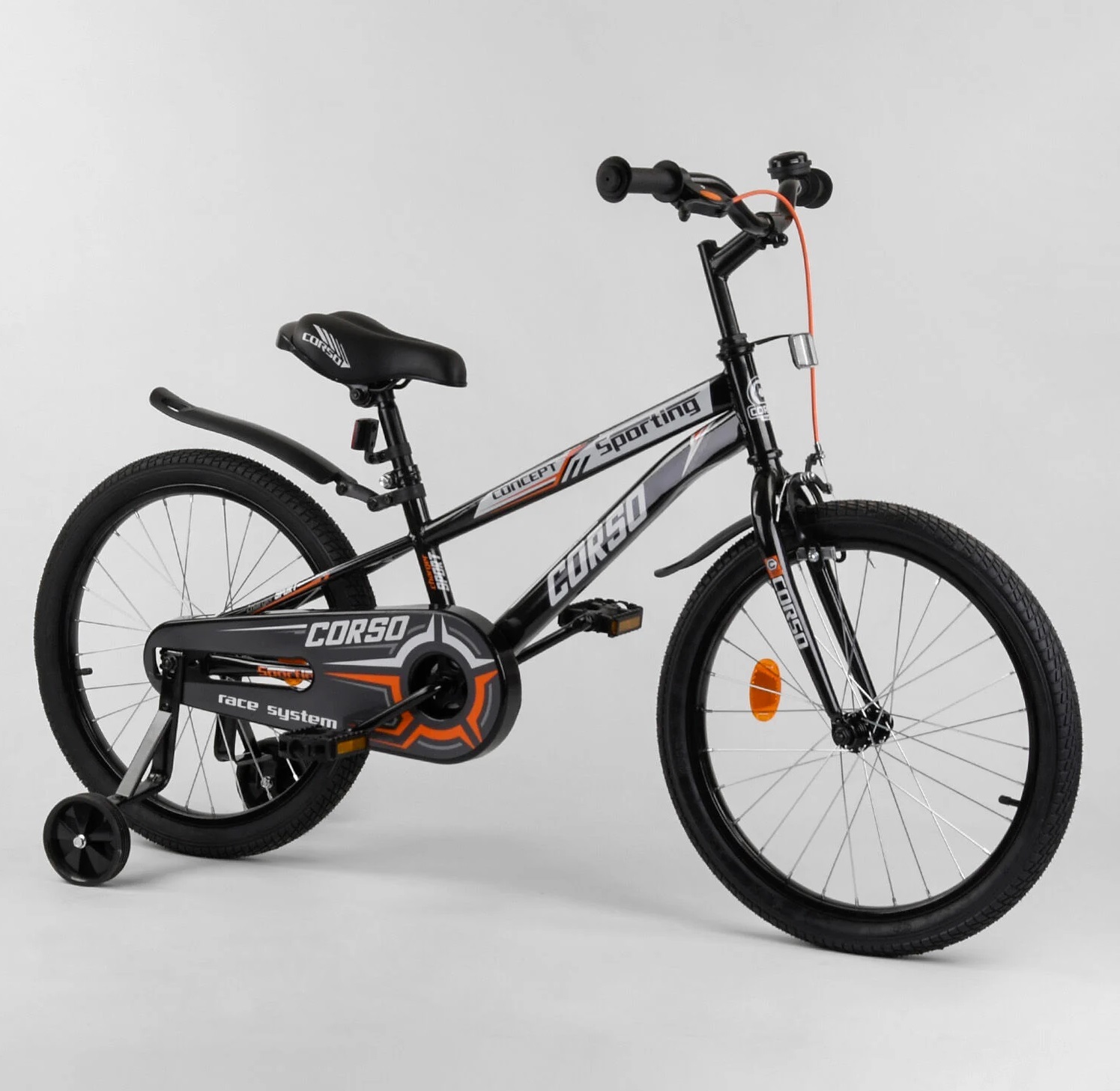 

Велосипед Corso 20" Sporting R-20628 Black / White (R-20628)