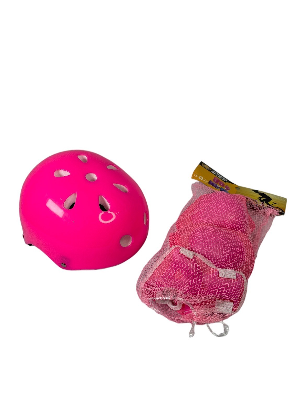 

Шлем защитный детский Bavar Sport с защитой (Розовый)