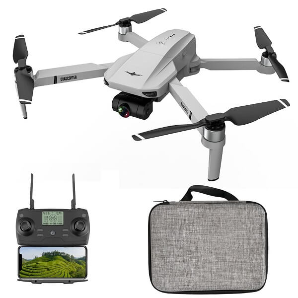 

Квадрокоптер KFPLAN KF102 Gray − дрон з 4K і HD-камерами, 5G WI-FI, GPS, FPV, БК мотори, 1,2 км, до 25 хв. + кейс (k415)