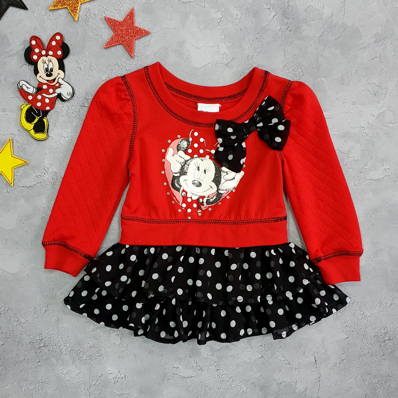 

Туника Minnie Mouse Disney для девочки 92 см Красная 11686