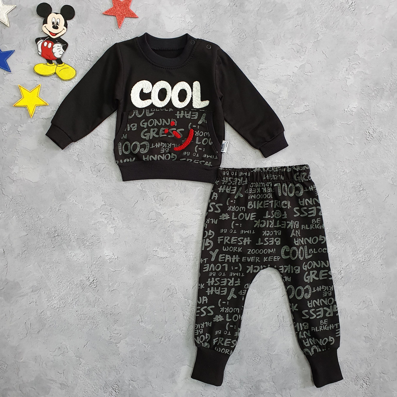 

Костюм Cool BabyHi для мальчика 74 см Черный 18790