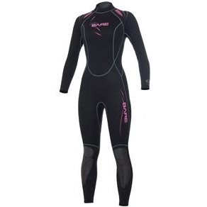 

Гидрокостюм Bare Sport Full Lady 5mm женский черно-розовый Черно-розовый 12