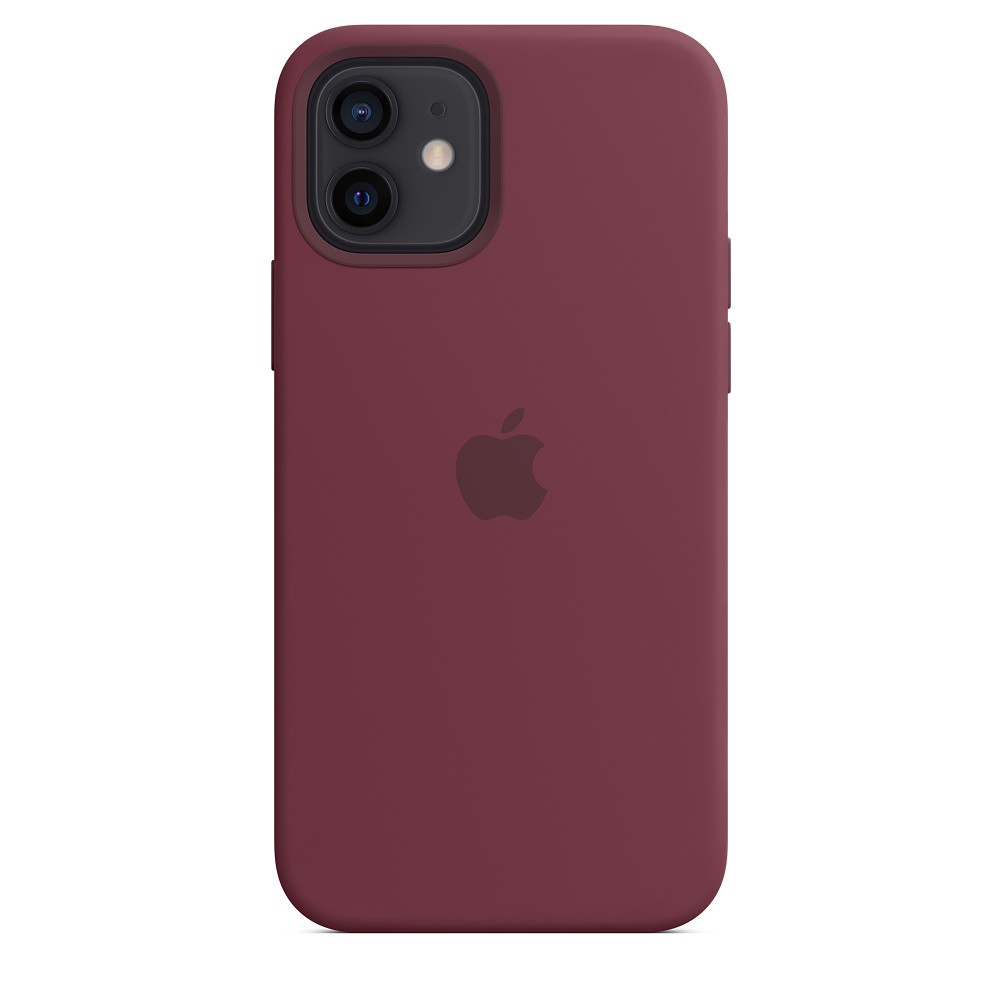 

Чехол iSpack Silicone Case для iPhone 12 | 12 Pro Plum with MagSafe OEM