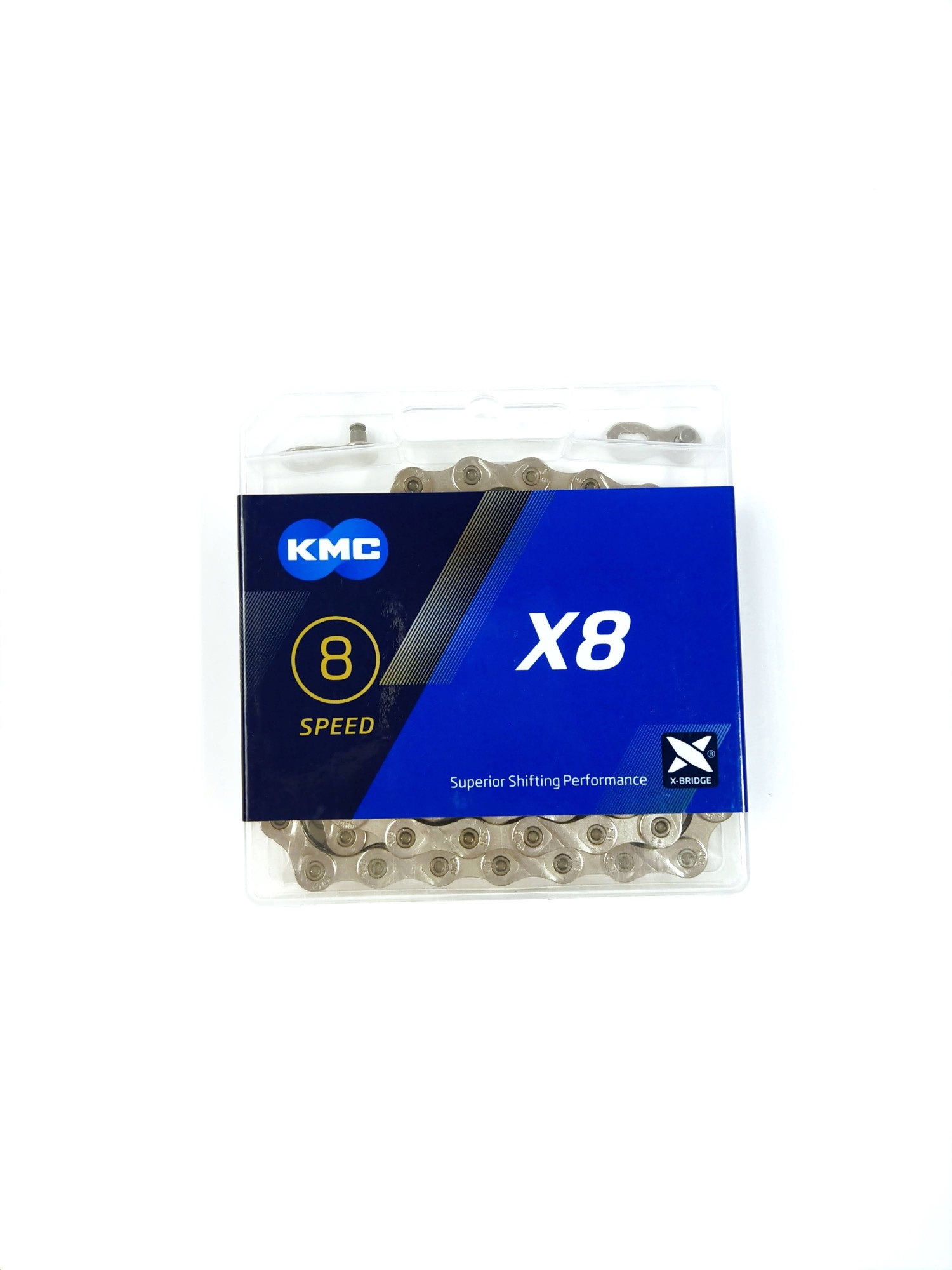 

Цепь КМС X8, 8 скоростей, велоцепь с замком, Silver