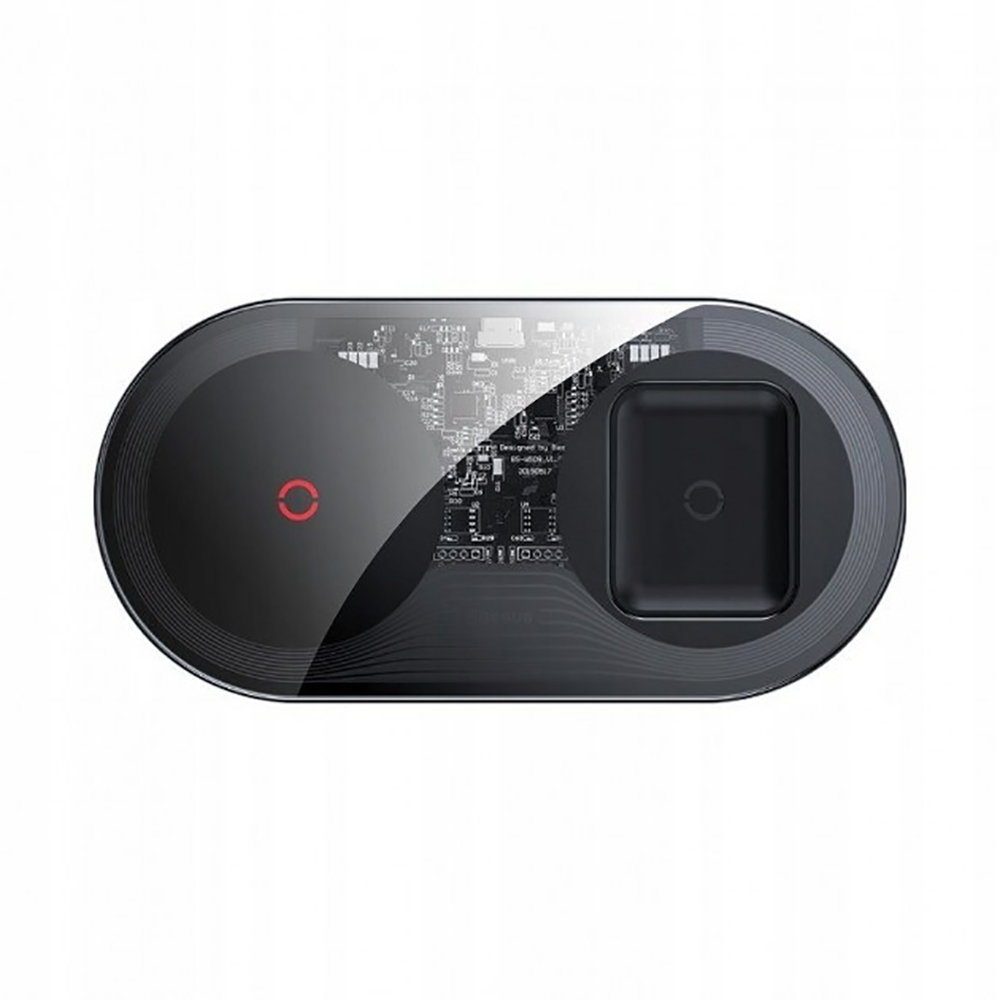 

Беспроводное зарядное устройство Baseus Simple 2-in-1 Wireless Charger Turbo Edition 24W Black (TZWXJK-A01)
