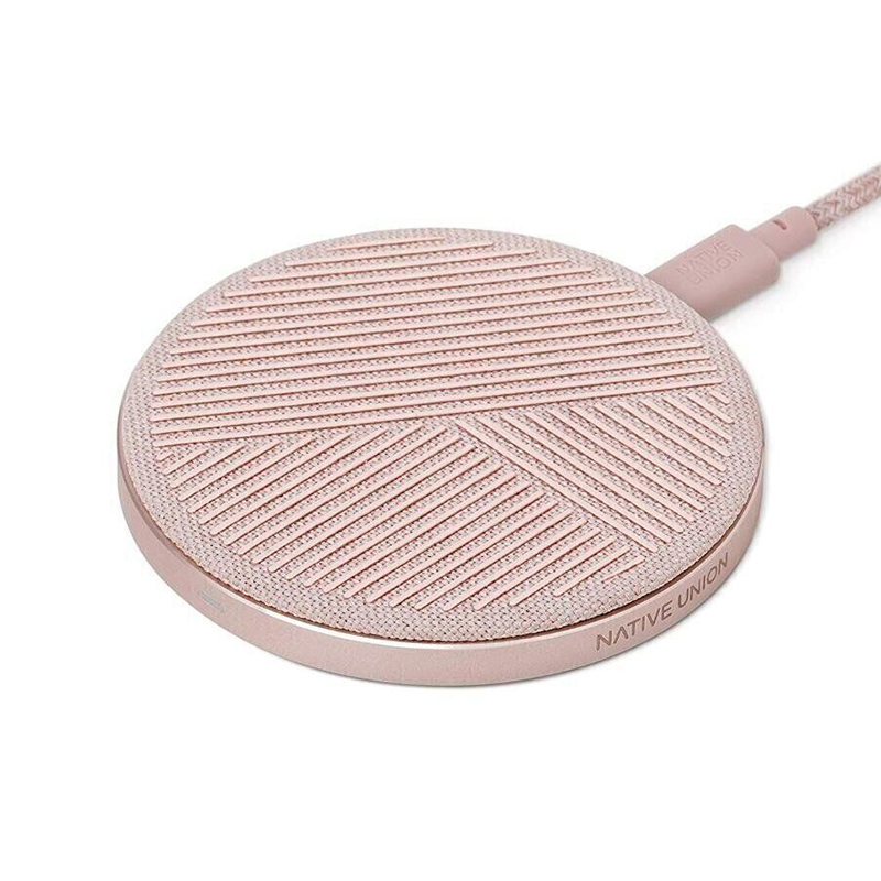 

Беспроводное зарядное устройство Native Union Drop Wireless Charger Fabric Rose (DROP-ROSE-FB-V2)