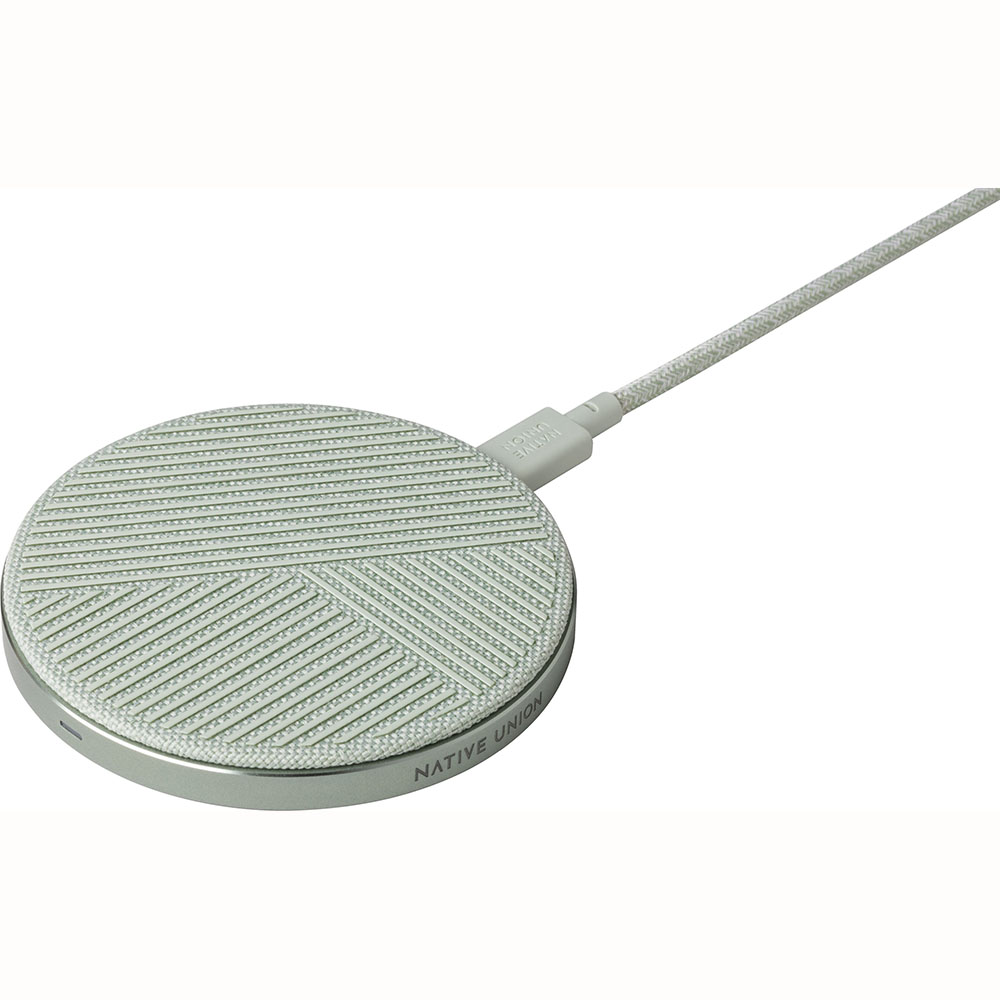 

Беспроводное зарядное устройство Native Union Drop Wireless Charger Fabric Sage (DROP-GRN-FB-NP)