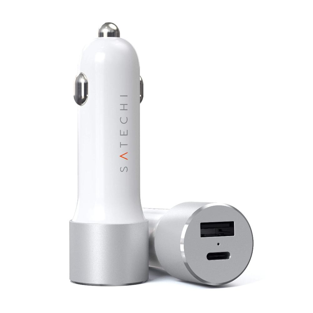 

Автомобильное зарядное устройство Satechi 72W Type-C PD Car Charger Silver (ST-TCPDCCS)