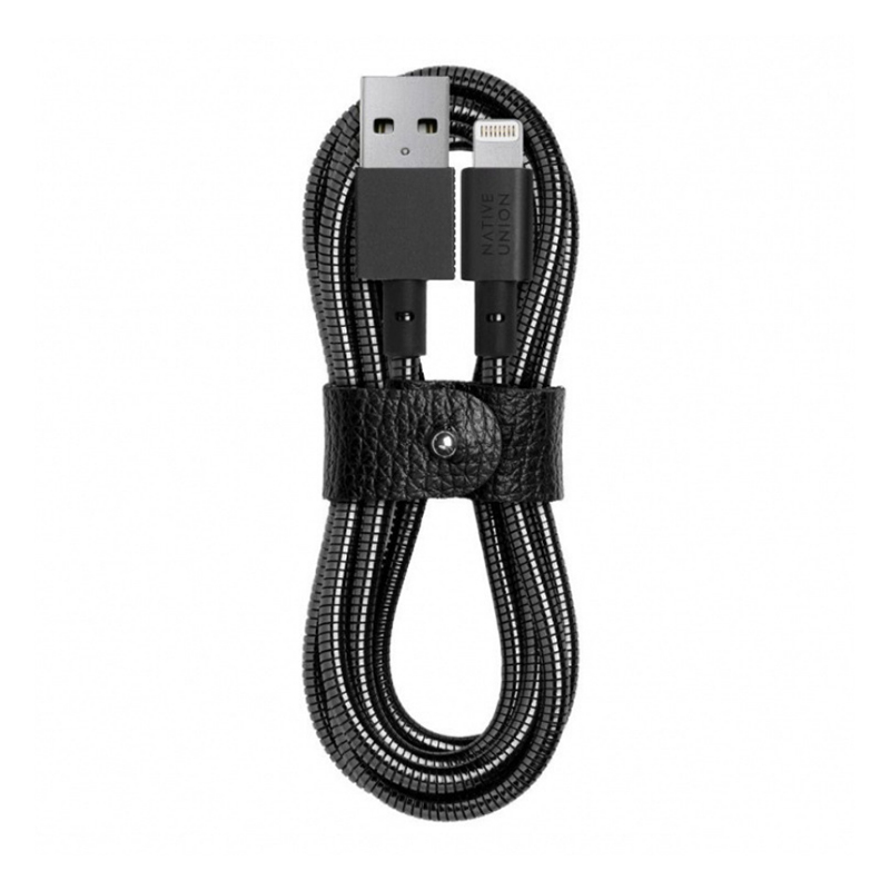 

Кабель Native Union Tom Dixon Stash Coil USB-A to Lightning Cable Black 1.2 m (COIL-L-BLK-TD)