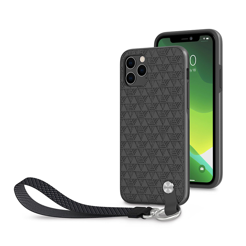 

Чехол Moshi Altra Slim Case with Wrist Strap Shadow Black для iPhone 11 Pro Max