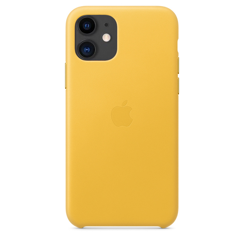 

Чехол iSpack Leather Case для iPhone 11 Meyer Lemon OEM