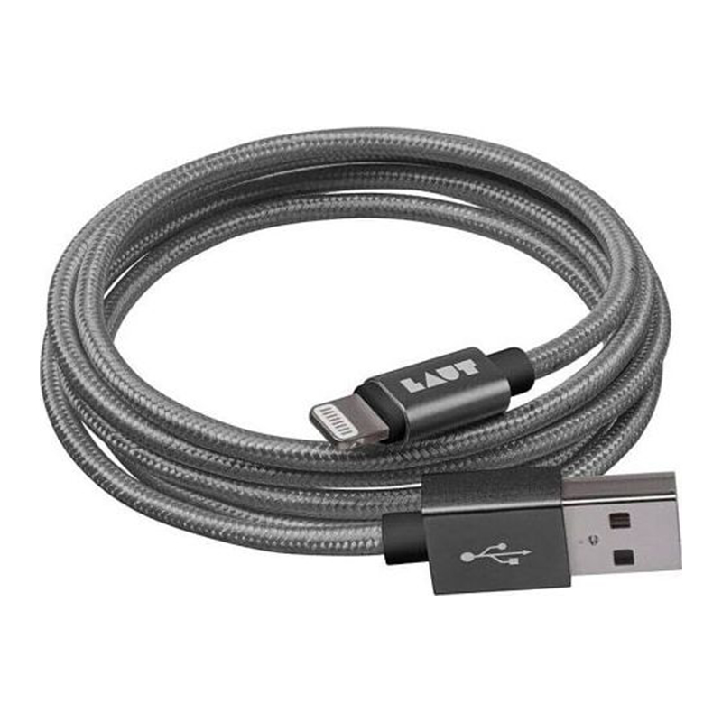 

Кабель LAUT LINK Metallics USB-A to Lightning 1.2 m Space Gray (LAUT_LKM_LTN1.2_GM)