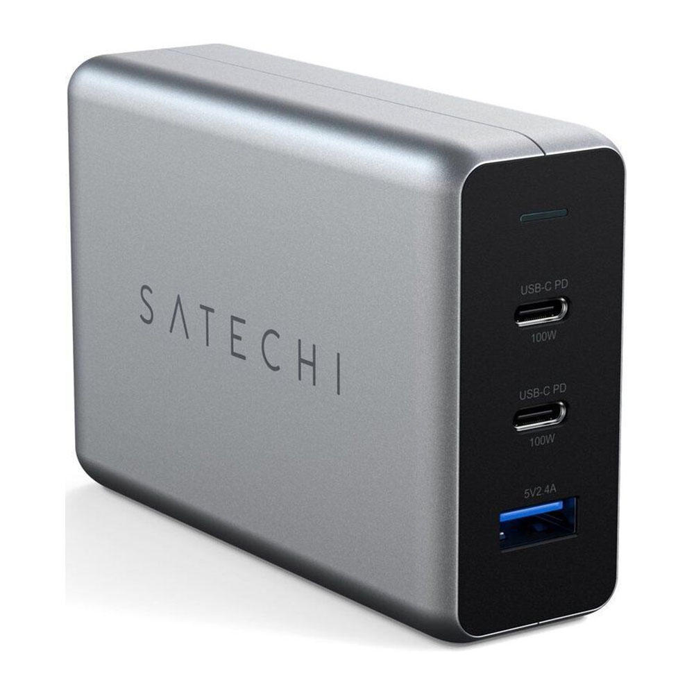 

Зарядное устройство Satechi 100W USB-C PD Compact Gan Charger (ST-TC100GM-EU)