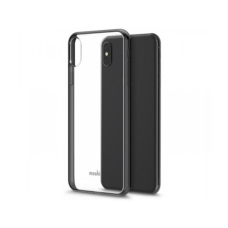 

Чехол Moshi Vitros Slim Clear Case Raven Black для iPhone XS Max