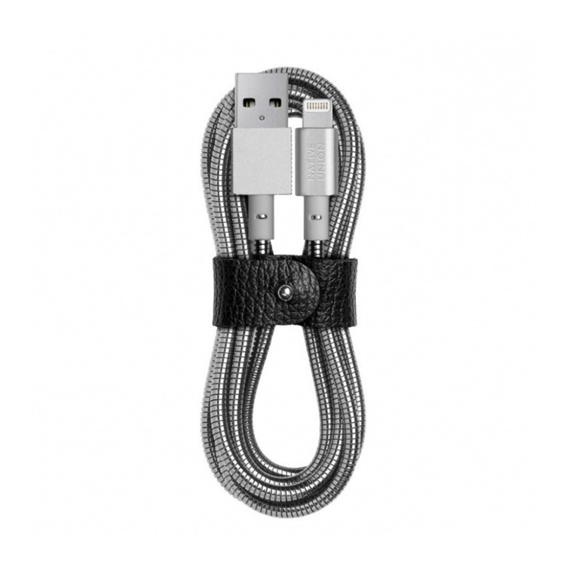 

Кабель Native Union Tom Dixon Stash Coil USB-A to Lightning Cable Silver 1.2 m (COIL-L-SIL-TD)