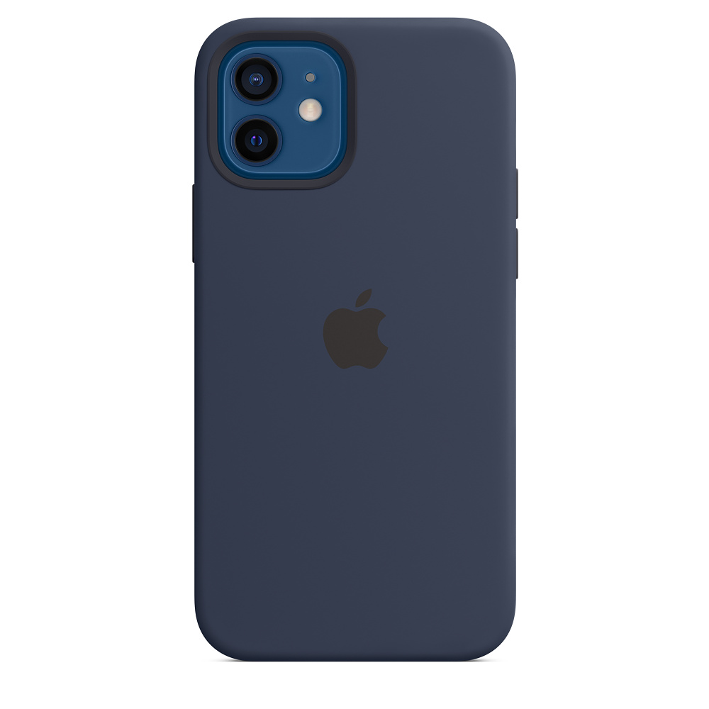 

Чехол iSpack Silicone Case для iPhone 12 | 12 Pro Deep Navy with MagSafe OEM