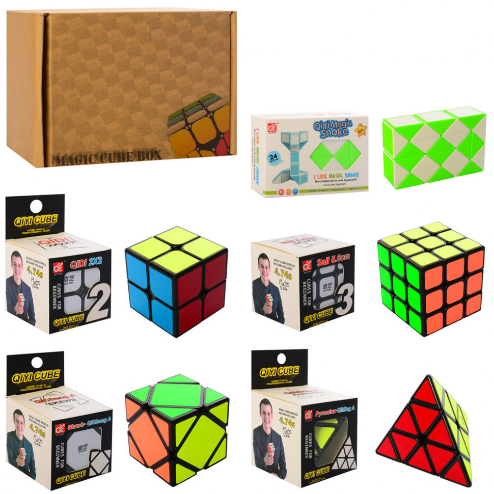 

Набор головоломок и кубиков Рубика Qi Yi Toys 2X3PS, 8 штук