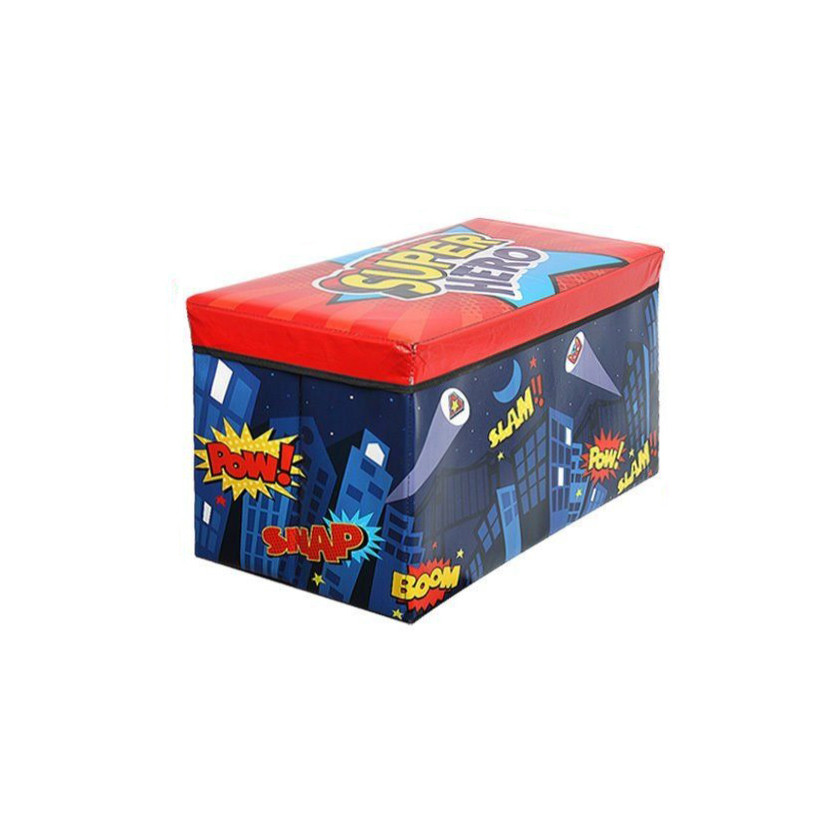 

Корзина для игрушек Ночной Город Мetr+ MR 0362 пуф 61-31-35см, красный