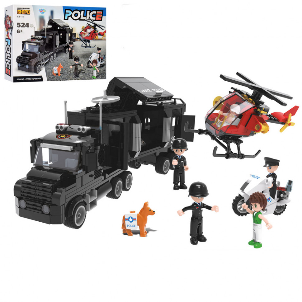 

Конструктор Полиция Limo Toy KB110, 524 детали