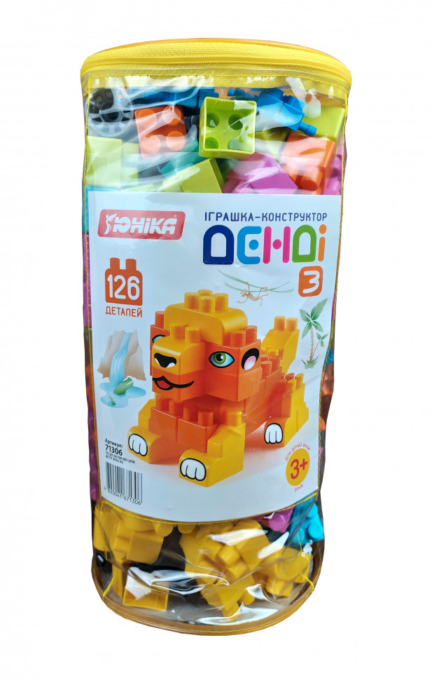 

Детский конструктор Денди- 3 Юника 71306, 126 деталей
