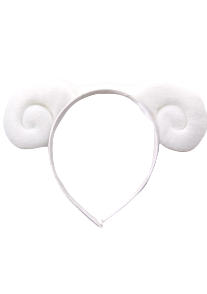 

Милый ободок Баран 7045-white белый цвет