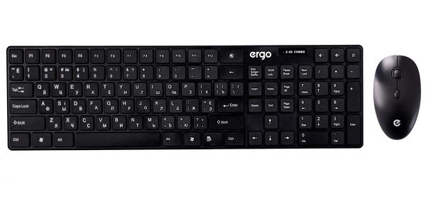 

Комплект бездротовий (клавіатура, миша) ERGO KM-110 WL