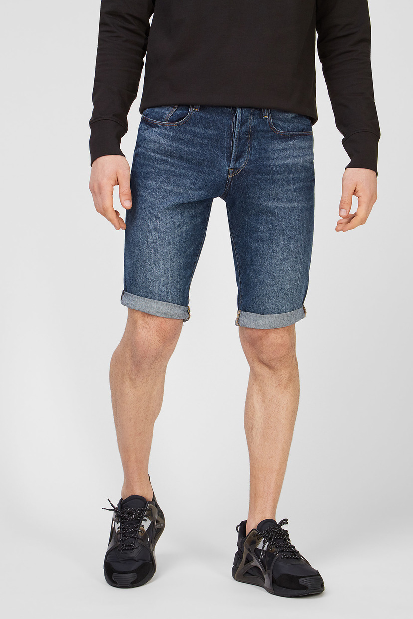 

Мужские синие джинсовые шорты 3301 short G-Star RAW 29 D07432,8973