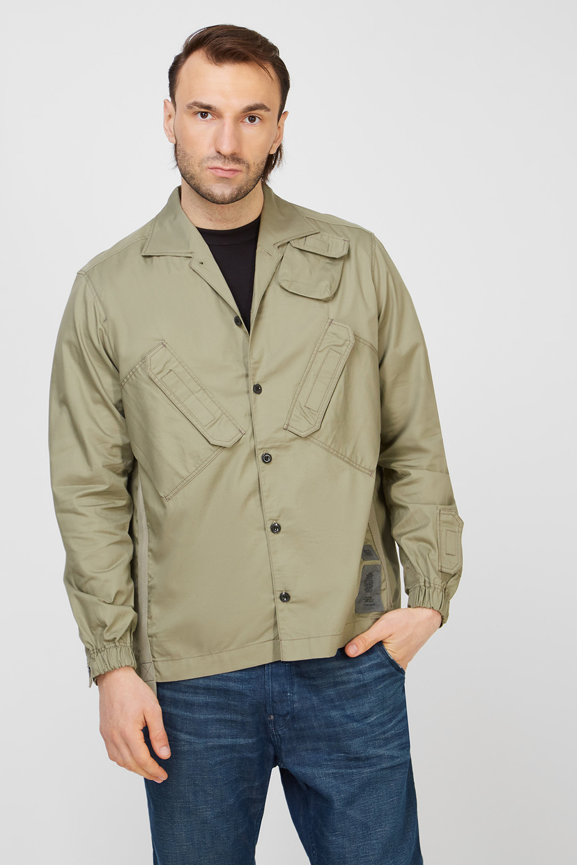 

Мужская зеленая рубашка Multi slant pocket relaxed shirt G-Star RAW S D19734,A504