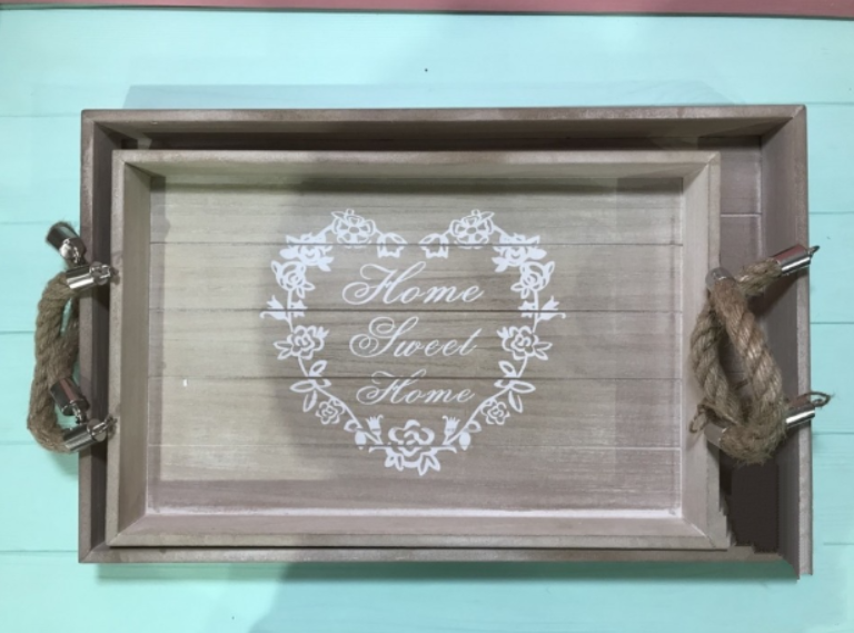

Поднос деревянный Decsty"Sweet home" 2 шт
