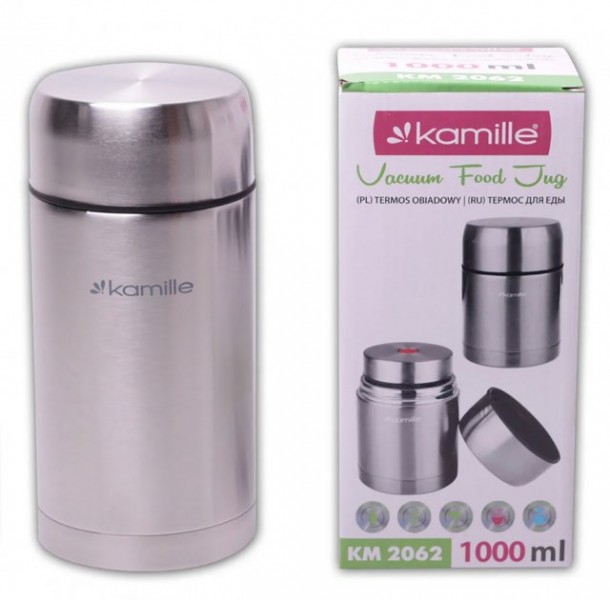 

Термос Kamille пищевой нержавеющая сталь 1000мл MKM-2062