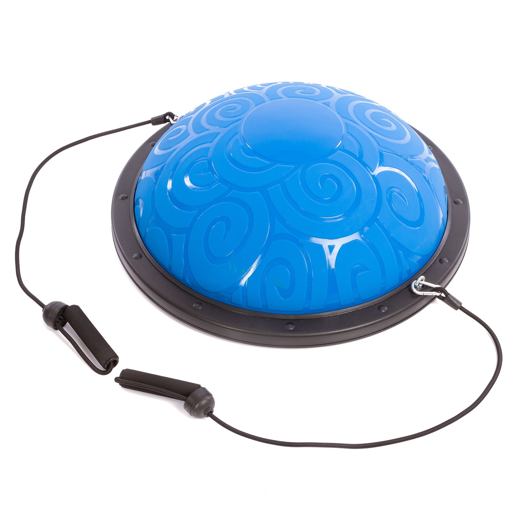 

Балансировочная платформа BOSU массажная (58 см) с двумя эспандерами (Z-1926-B)