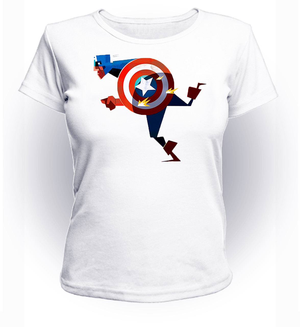 

Футболка GeekLand Капитан Америка Captain America fun CA.01.010 (FU21CA.01.010/girl-140)