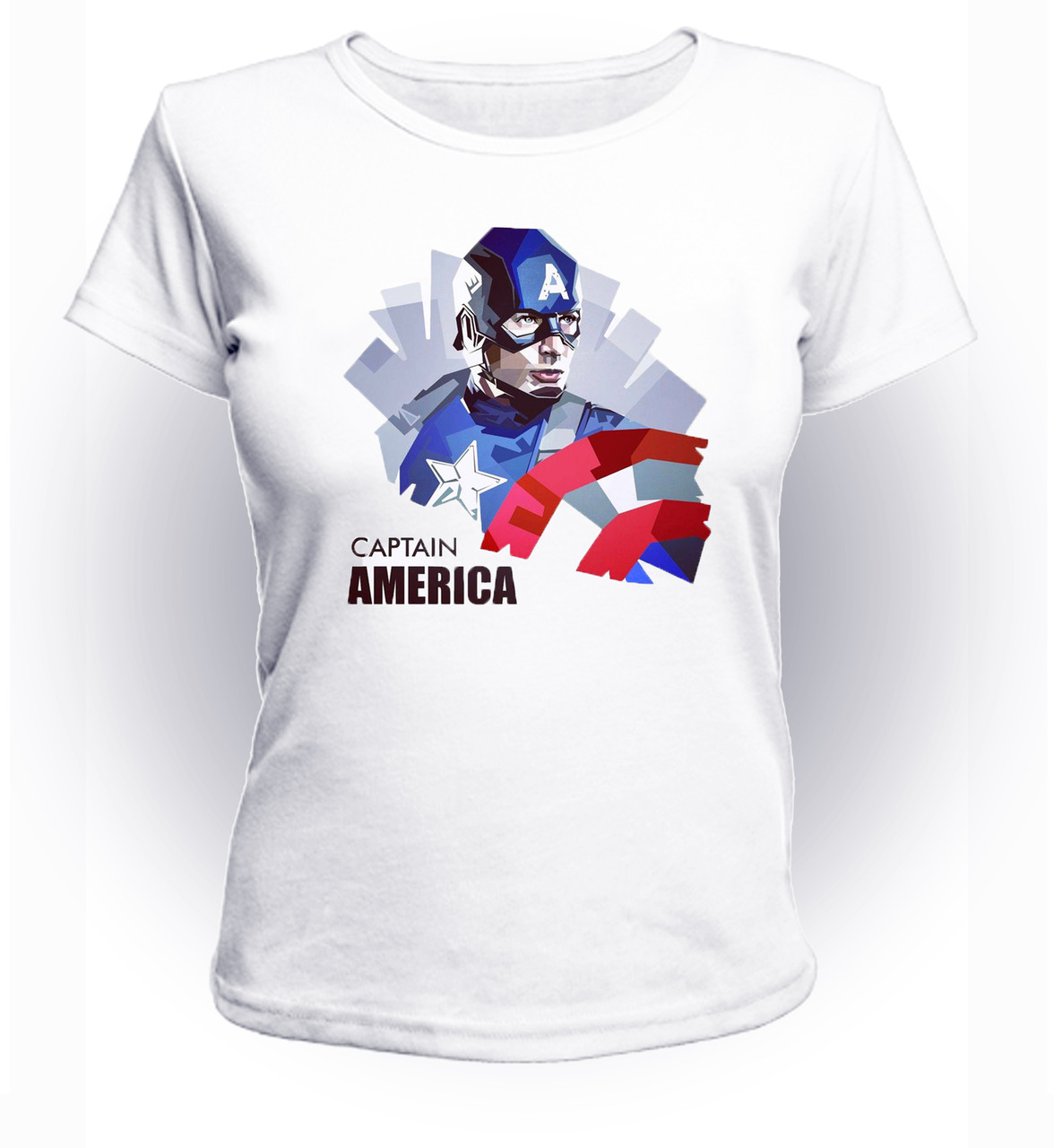 

Футболка GeekLand Капитан Америка Captain America vector CA.01.032 (FU21CA.01.032/girl-128)