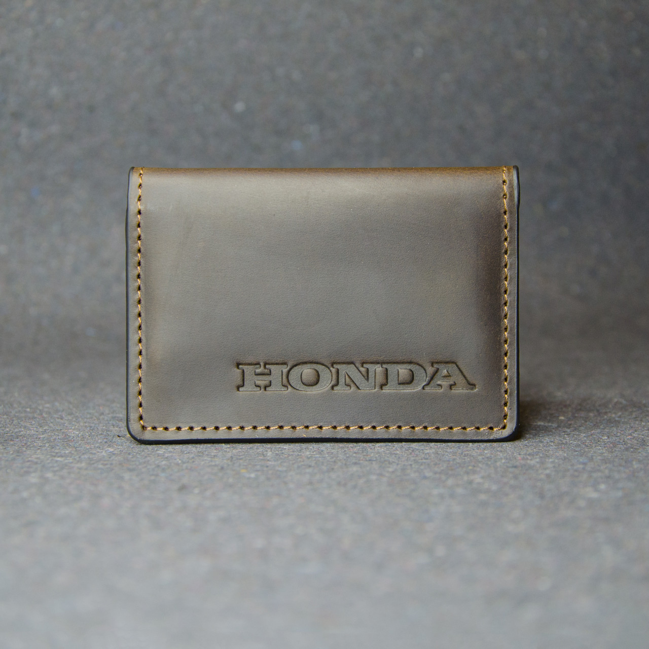 

Обложка для документов ID holder Ridl HONDA коричневая матовая