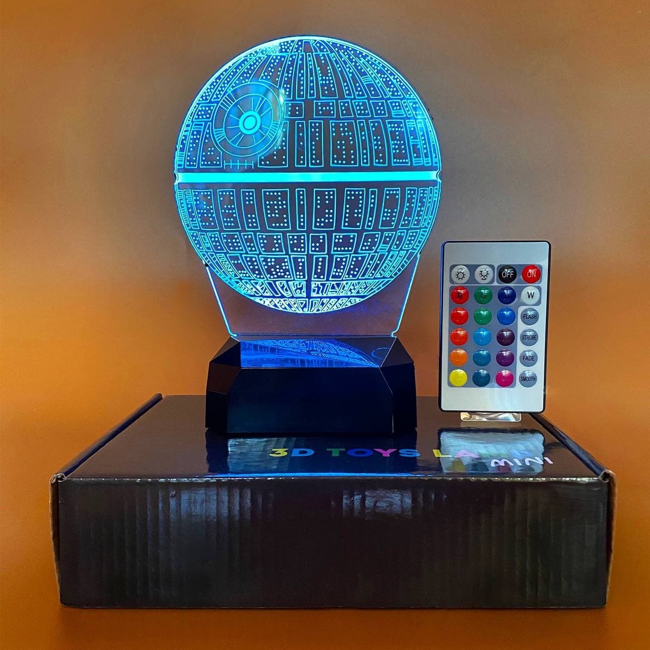 

3D светильник-ночник "Звезда смерти" + пульт + аккумулятор 3DTOYSLAMP MINI