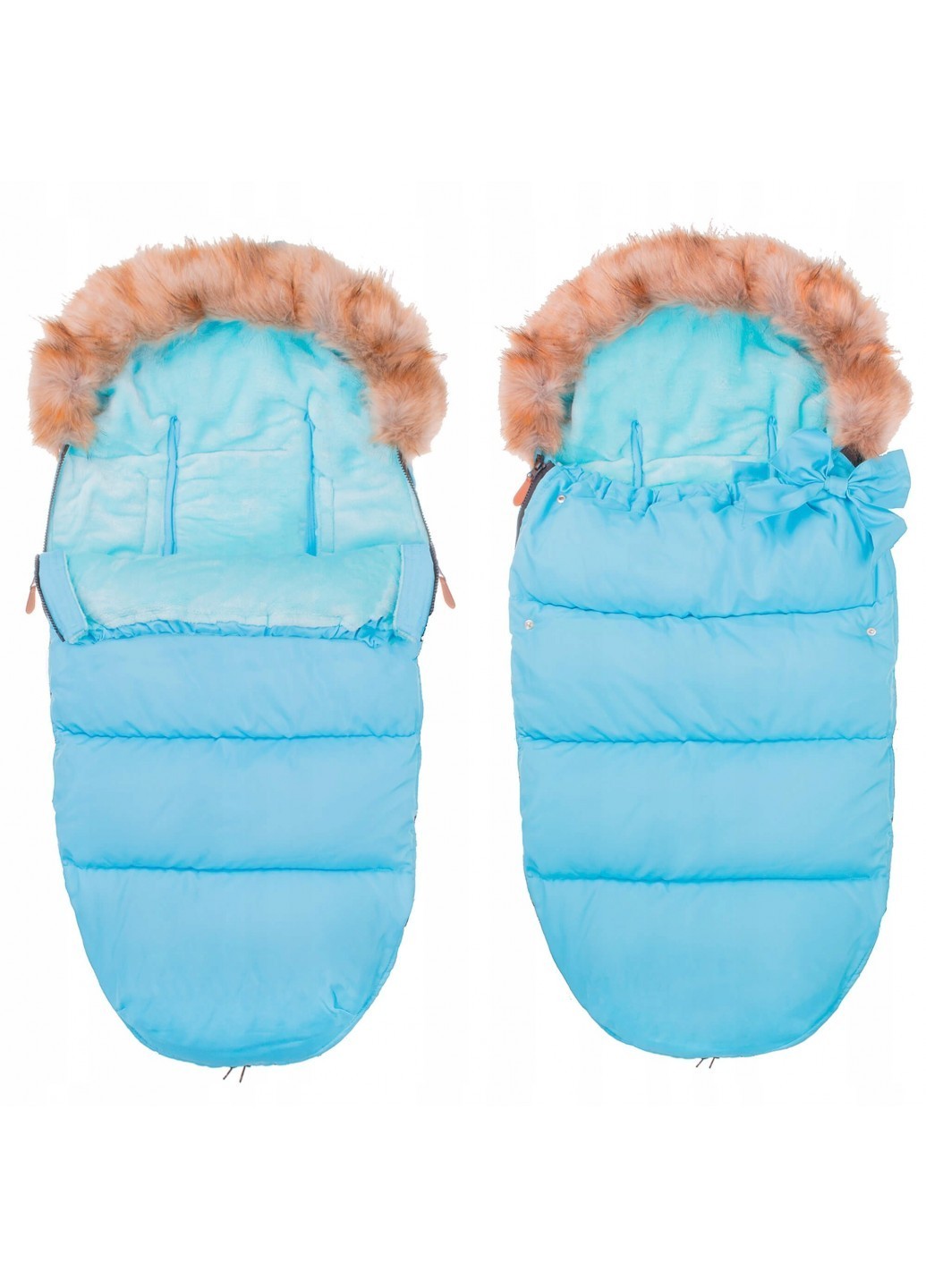 

Детский конверт для коляски, санок 4 в 1 Sky Blue