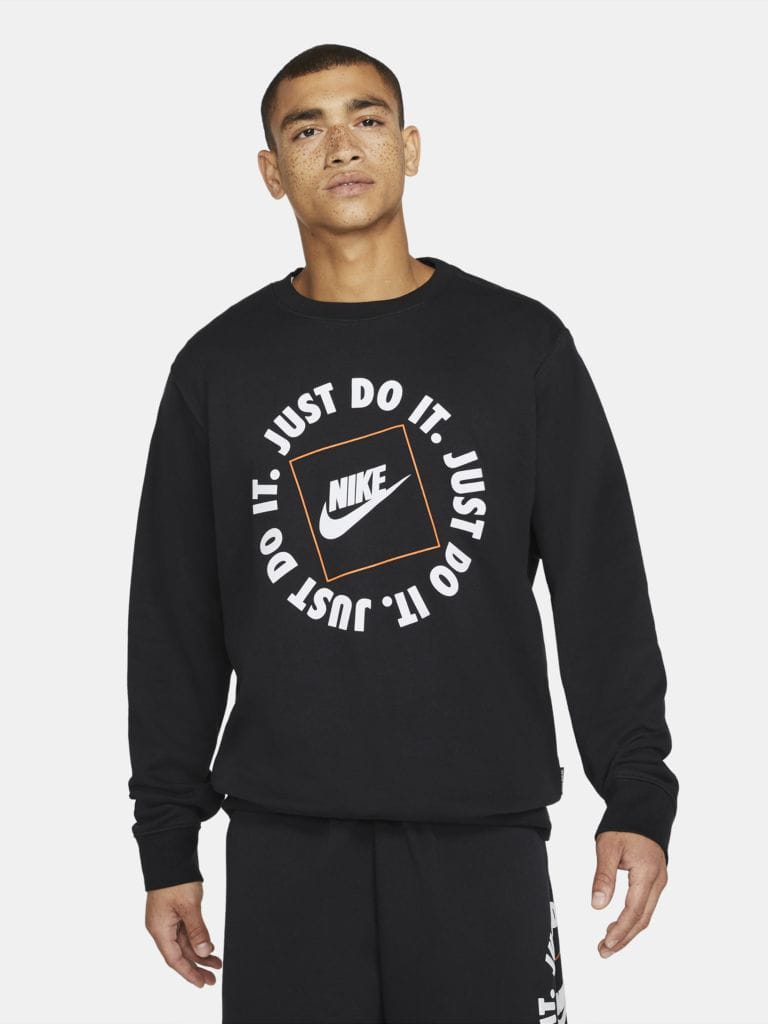 

Свитшот Nike M Nsw Jdi Flc Crew DA0157-010 L Черный