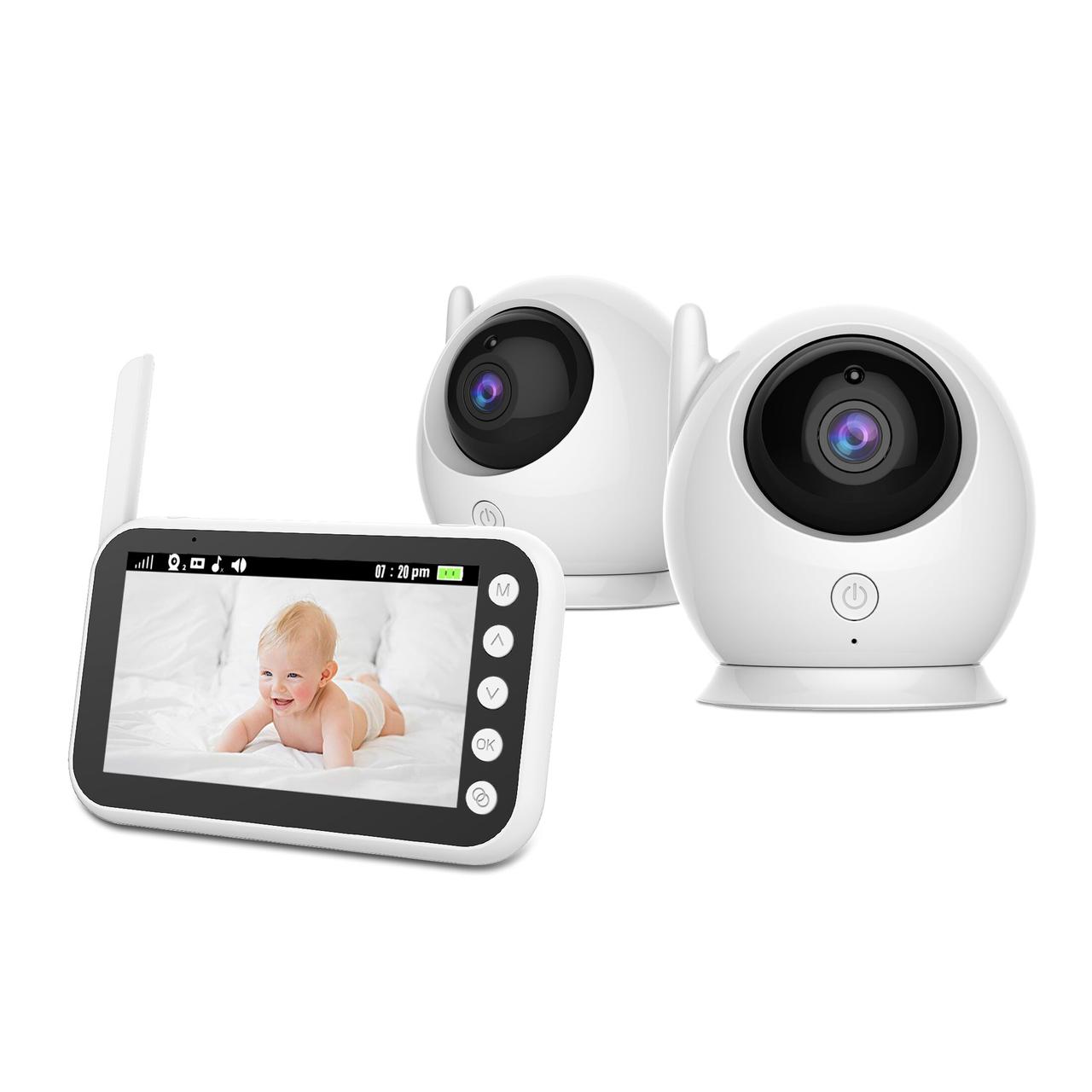 

Видеоняня Baby Boom 100 2 in 1 с двумя камерами в и экраном 4,3"