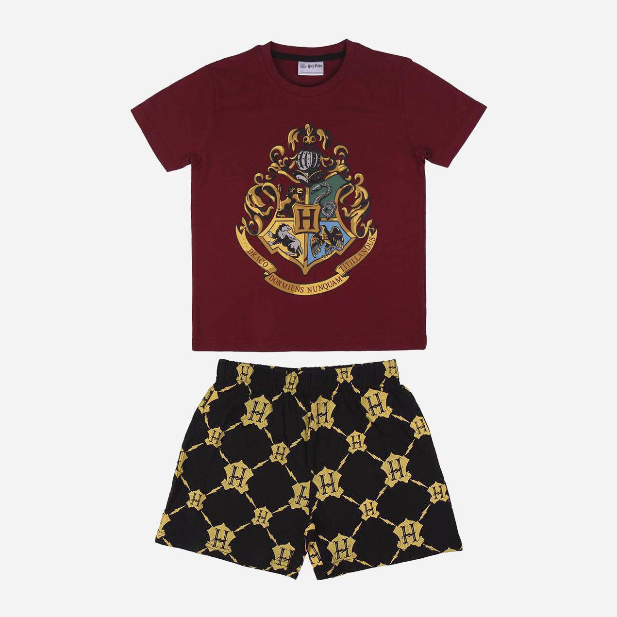 

Пижама (футболка + шорты) Disney Harry Potter 2200006993 128 см Бордовая