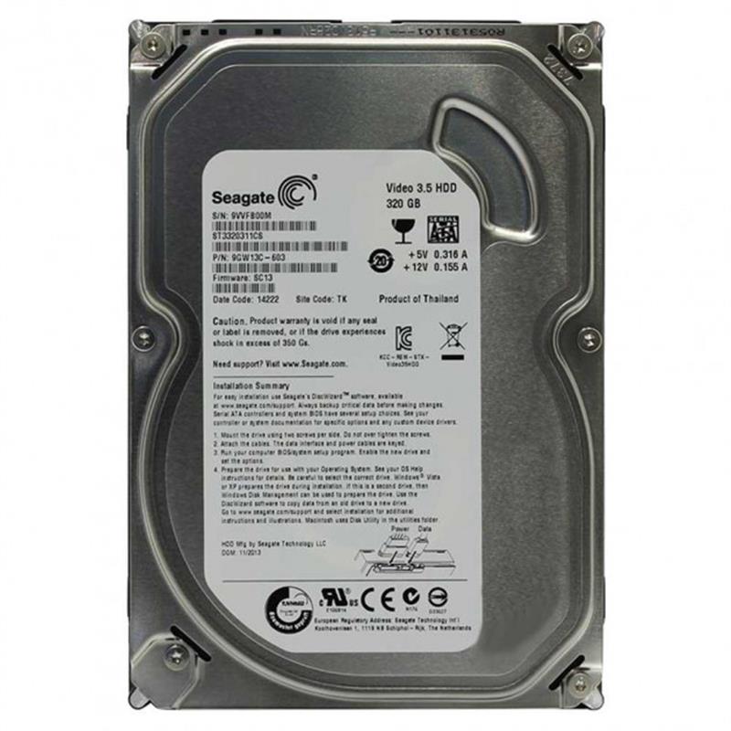 

HDD SATA 320GB Seagate Video 5900rpm 8MB (ST3320311CS VIDEO) Refurbished