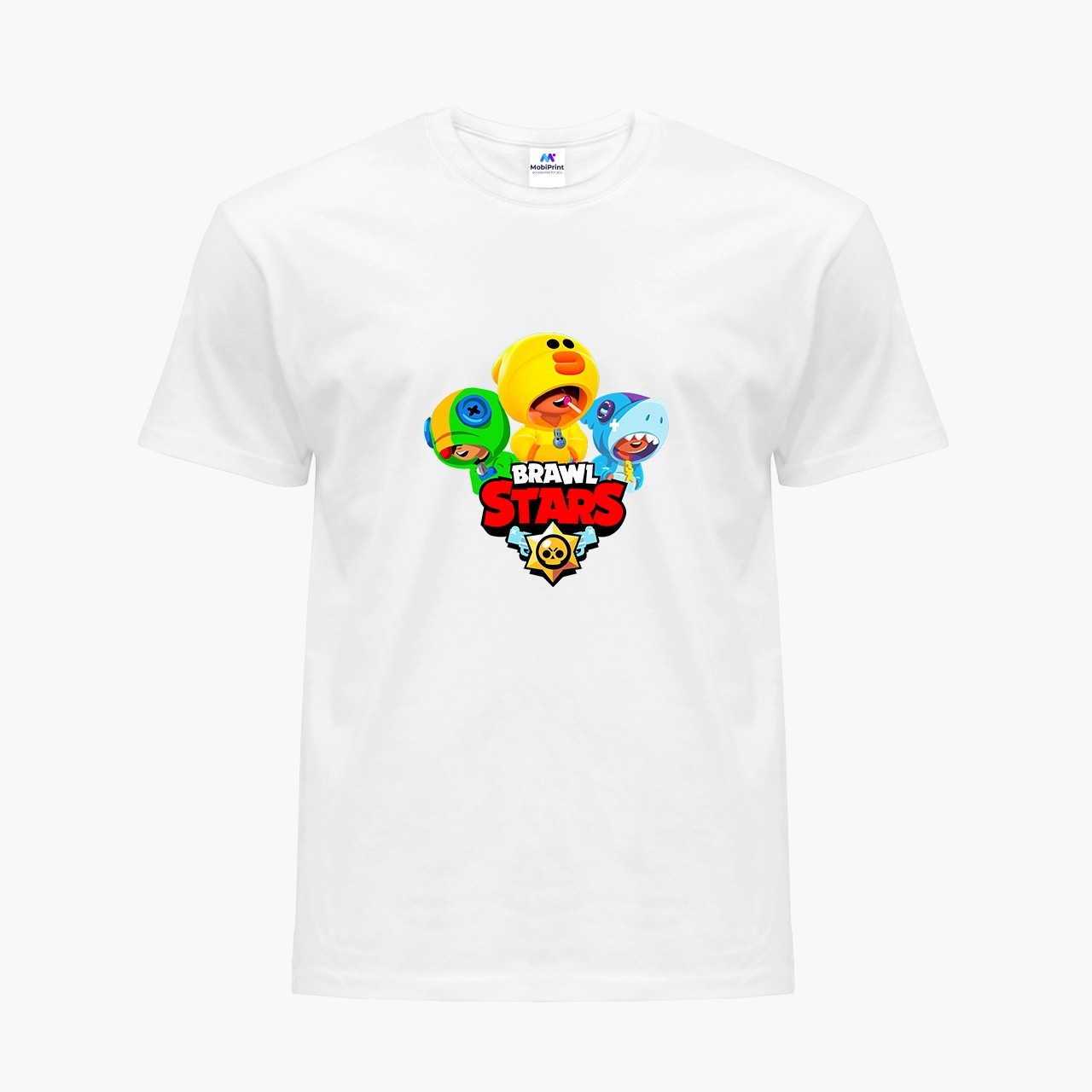 

Детская футболка Бравл Старс (Brawl Stars) (9224-1701) 158-164 см Хлопок Белый